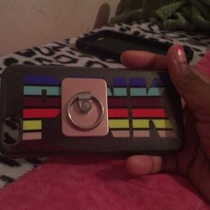 Pink Victoria secret iPhone case w/ keyring